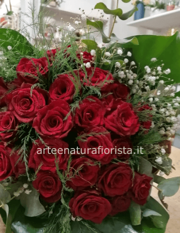 Rosa stabilizzate in campana » Fiorista, fiori a Cava de' Tirreni.  Spedizione, invio e consegna fiori e piante a Cava de' Tirreni.