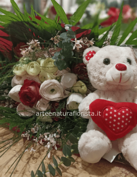 Bouquet+peluche